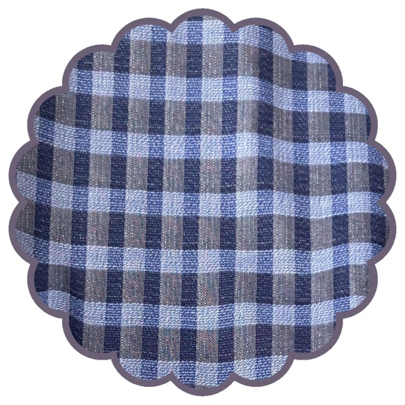 Joseph Abboud Dress Shirt Long Sleeve Spread Collar Plaid Check Blue Grey As New - Picture 12 of 14